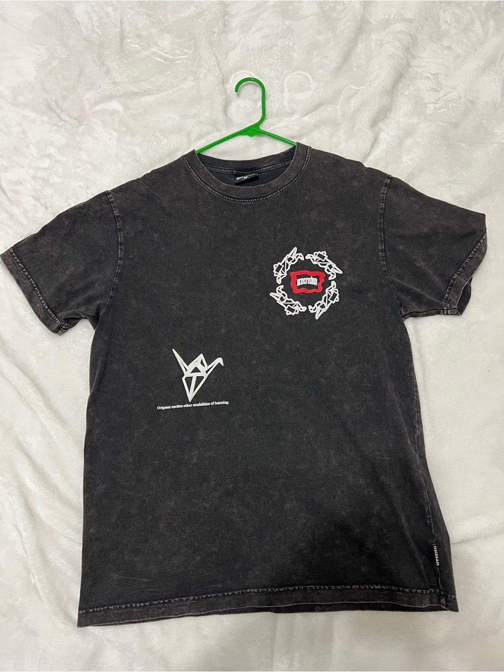 Icecream Charcoal Gray Tee with White Logo